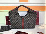 Fortok Gucci Giglio large tote bag Black GG 60×47×16cm - 1