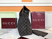 Fortok Gucci Giglio large tote bag Black GG 60×47×16cm - 2