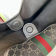 Fortok Gucci Giglio large tote bag Black GG 60×47×16cm - 6