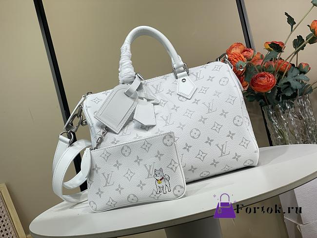 Fortok Louis Vuitton Speedy P9 Bandoulière 30 White 32 x 22.5 x 18cm - 1