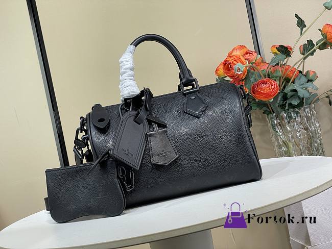 Fortok Louis Vuitton Speedy P9 Bandoulière 25 Black 25 x 15 x15cm - 1