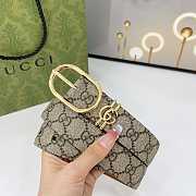 Fortok Gucci GG belt with an oval buckle in beige and dark brown Gold Hardware 3cm - 4