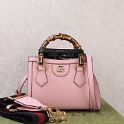 Fortok Gucci Diana mini tote bag in Pink 20 × 16 × 10 cm - 1