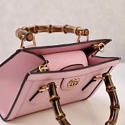 Fortok Gucci Diana mini tote bag in Pink 20 × 16 × 10 cm - 2
