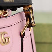 Fortok Gucci Diana mini tote bag in Pink 20 × 16 × 10 cm - 3