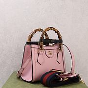 Fortok Gucci Diana mini tote bag in Pink 20 × 16 × 10 cm - 5