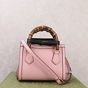 Fortok Gucci Diana mini tote bag in Pink 20 × 16 × 10 cm - 6