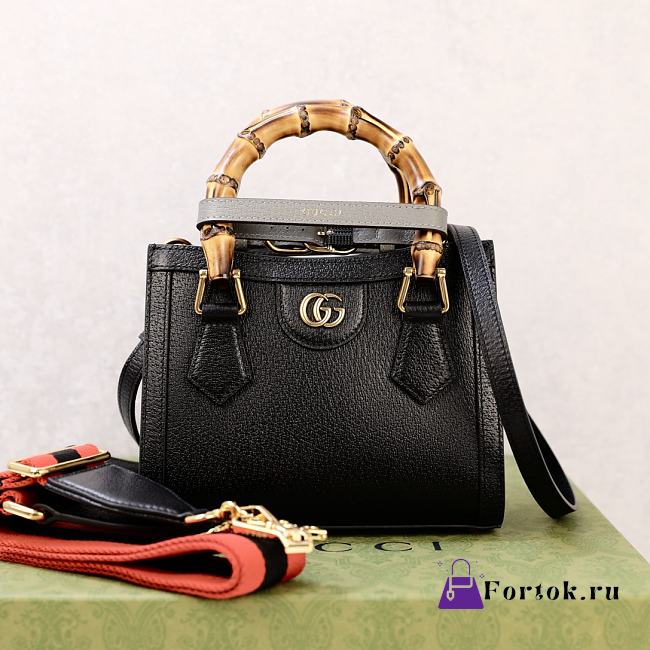 Fortok Gucci Diana mini tote bag in Black 20 × 16 × 10 cm - 1