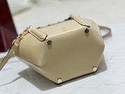 Fortok Gucci Mini Bamboo Top Handle Tote Bag Ivory 27 × 14 × 11.5 cm  - 3