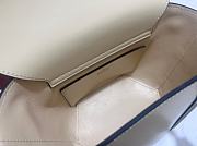 Fortok Gucci Mini Bamboo Top Handle Tote Bag Ivory 27 × 14 × 11.5 cm  - 4