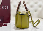 Fortok Gucci Mini Bamboo Top Handle Tote Bag Green 27 × 14 × 11.5 cm - 4