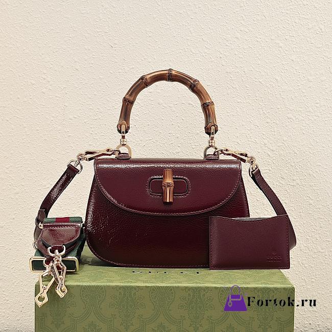 Fortok Gucci Bamboo 1947 mini top handle bag 21*15*7CM - 1