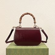 Fortok Gucci Bamboo 1947 mini top handle bag 21*15*7CM - 5