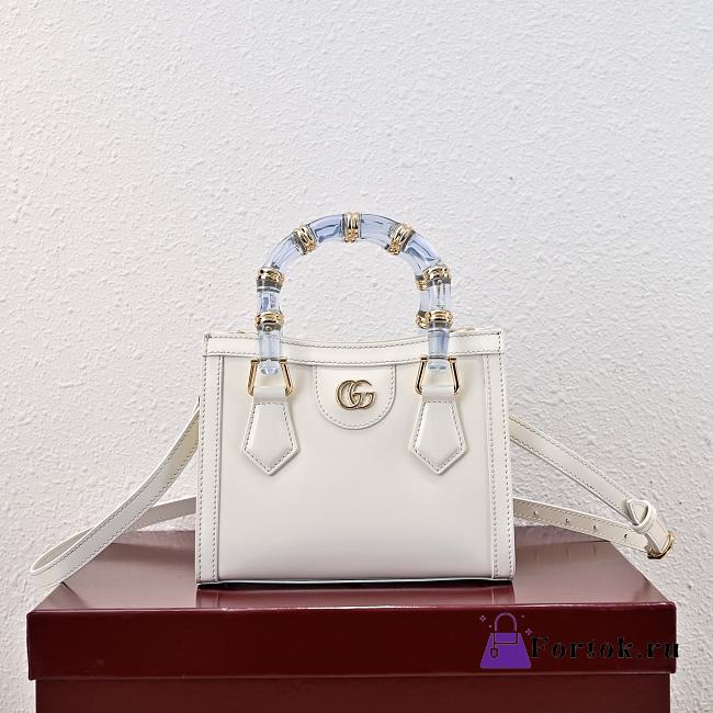 Fortok Gucci Diana bamboo White 20 × 16 ×20 cm - 1