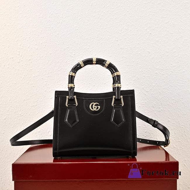 Fortok Gucci Diana bamboo Black 20 × 16 ×20 cm - 1