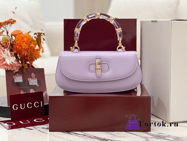 Fortok Gucci Bamboo Diva Purple 26.5 × 13 × 8 cm - 1