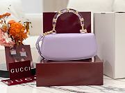 Fortok Gucci Bamboo Diva Purple 26.5 × 13 × 8 cm - 6