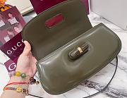 Fortok Gucci Bamboo Diva Olive Green 26.5 × 13 × 8 cm - 6