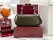 Fortok Gucci Bamboo Diva Olive Green 26.5 × 13 × 8 cm - 5