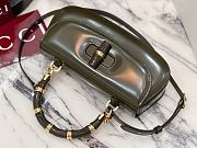 Fortok Gucci Bamboo Diva Olive Green 26.5 × 13 × 8 cm - 2