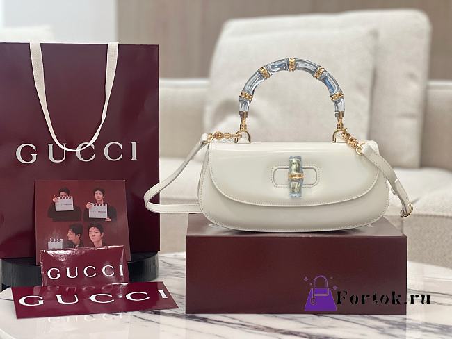 Fortok Gucci Bamboo Diva White 26.5 × 13 × 8 cm - 1
