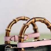 Fortok Gucci Diana Tote Bag Bamboo Handle Green 20 × 16 × 10 cm - 6