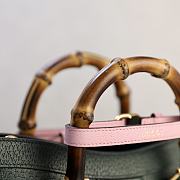 Fortok Gucci Diana Tote Bag Bamboo Handle Green 27 × 24 × 11 cm - 6
