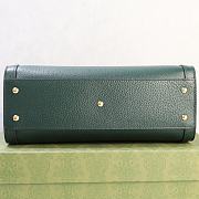 Fortok Gucci Diana Tote Bag Bamboo Handle Green 27 × 24 × 11 cm - 3