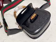 Fortok Gucci Bamboo 1947 Top Handle Black 17 × 12 × 7.5 cm  - 5