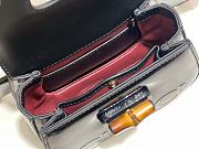 Fortok Gucci Bamboo 1947 Top Handle Black 17 × 12 × 7.5 cm  - 3