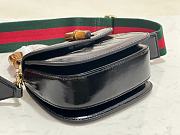Fortok Gucci Bamboo 1947 Top Handle Black 17 × 12 × 7.5 cm  - 2