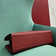 Fortok Gucci Medium Tote Bag with Hook Closure Burgundy 40x 19.5x 12cm - 6