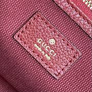 Fortok Gucci Medium Tote Bag with Hook Closure Burgundy 40x 19.5x 12cm - 4