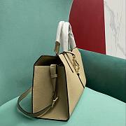 Fortok Gucci Medium Tote Bag with Hook Closure Taupe 40x 19.5x 12cm - 5