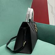 Fortok Gucci Medium Tote Bag with Hook Closure Black 40x 19.5x 12cm - 5