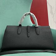 Fortok Gucci Medium Tote Bag with Hook Closure Black 40x 19.5x 12cm - 4