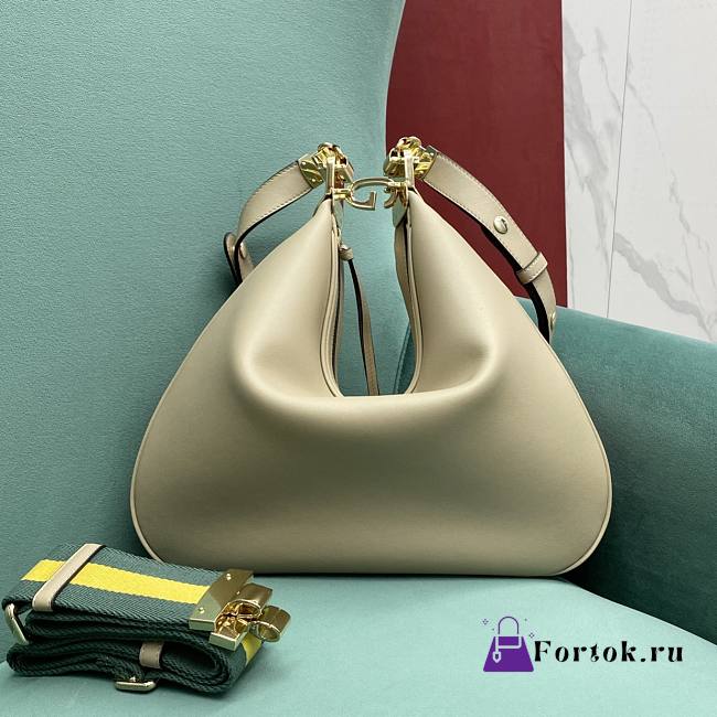 Fortok Gucci Attache large shoulder bag G hook closure Beige 35×4.5×30cm - 1