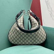 Fortok Gucci Attache large shoulder bag G hook closure Ophidia Black 35×4.5×30cm - 4