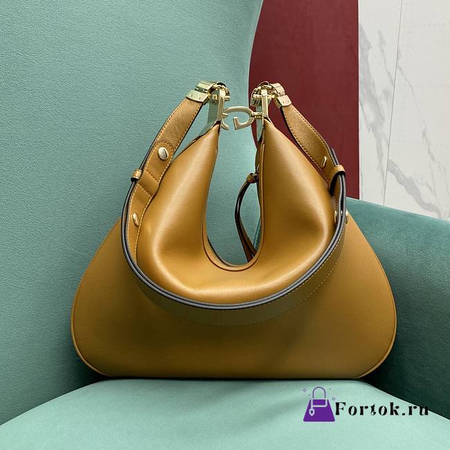 Fortok Gucci Attache large shoulder bag G hook closure Brown 35×4.5×30cm - 1