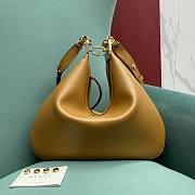 Fortok Gucci Attache large shoulder bag G hook closure Brown 35×4.5×30cm - 5