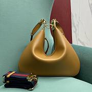 Fortok Gucci Attache large shoulder bag G hook closure Brown 35×4.5×30cm - 3