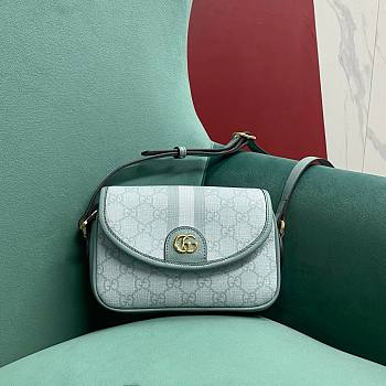 Fortok Gucci Ophidia Mini shoulder bag in Blue 19x 13x 5cm