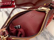 Fortok Gucci Ophidia small shoulder bag red crystal GG 26*15*6.5cm - 6