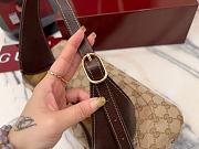 Fortok Gucci Jackie 1961 Ophidia  Brown Soft Canvas 33*23*10cm - 6
