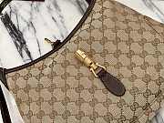 Fortok Gucci Jackie 1961 Ophidia  Brown Soft Canvas 33*23*10cm - 5