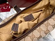Fortok Gucci Jackie 1961 Ophidia  Brown Soft Canvas 33*23*10cm - 2