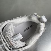 Fortok Off-White Be Right Back crystal-textured sneakers White - 4