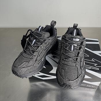 Fortok Off-White Be Right Back crystal-textured sneakers Black