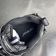 Fortok Off-White Be Right Back crystal-textured sneakers Black - 6