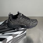 Fortok Off-White Be Right Back crystal-textured sneakers Black - 5